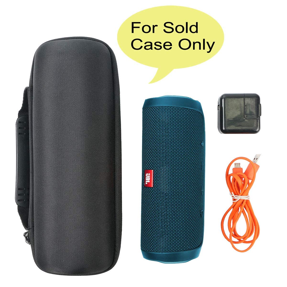 co2CREA JBL Flip case interior with soft lining and foam padding.
