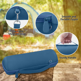 Detachable shoulder strap offers flexible carrying options for travel.