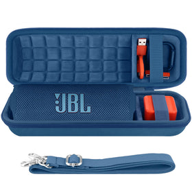 co2CREA JBL Flip light blue hard case shell protects your speaker on the go.