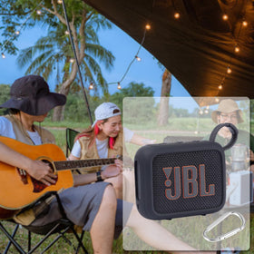 co2CREA JBL Go 4 black silicone case for portable protection.