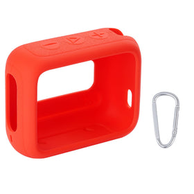 co2CREA JBL Go 4 red silicone case with carabiner clip