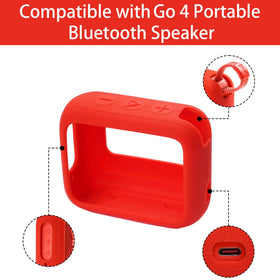 co2CREA JBL Go 4 red silicone case with accessible ports