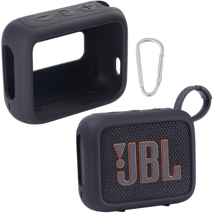 co2CREA JBL Go 4 silicone case close-up showing snug fit and protection.