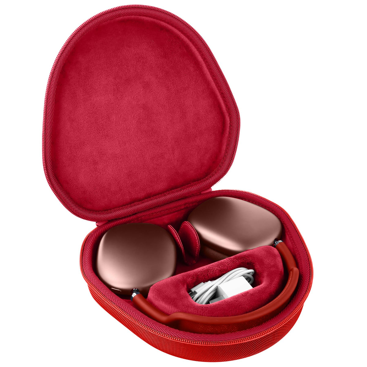 co2CREA red case held by wrist strap showing portability and on-the-go ease benefit