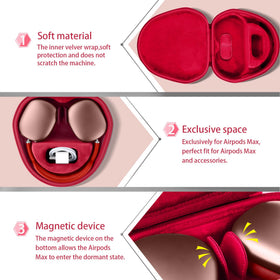 co2CREA red case zipper and strap showing sturdy closure and handling benefit