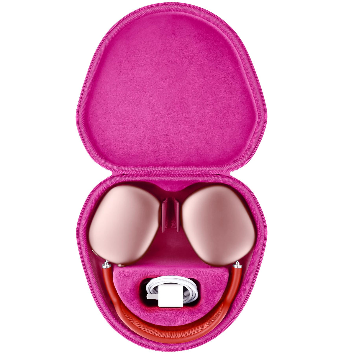 co2CREA case holding AirPods Max demonstrating perfect fit and storage benefit convenience