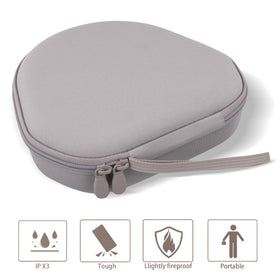 co2CREA sandstone case side shot showing water-resistant exterior repelling light splashes