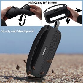 co2CREA soft-handle case offers a comfortable grip for Bose SoundLink Flex Gen 2