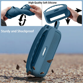 co2CREA soft handle grip on Twilight Blue case