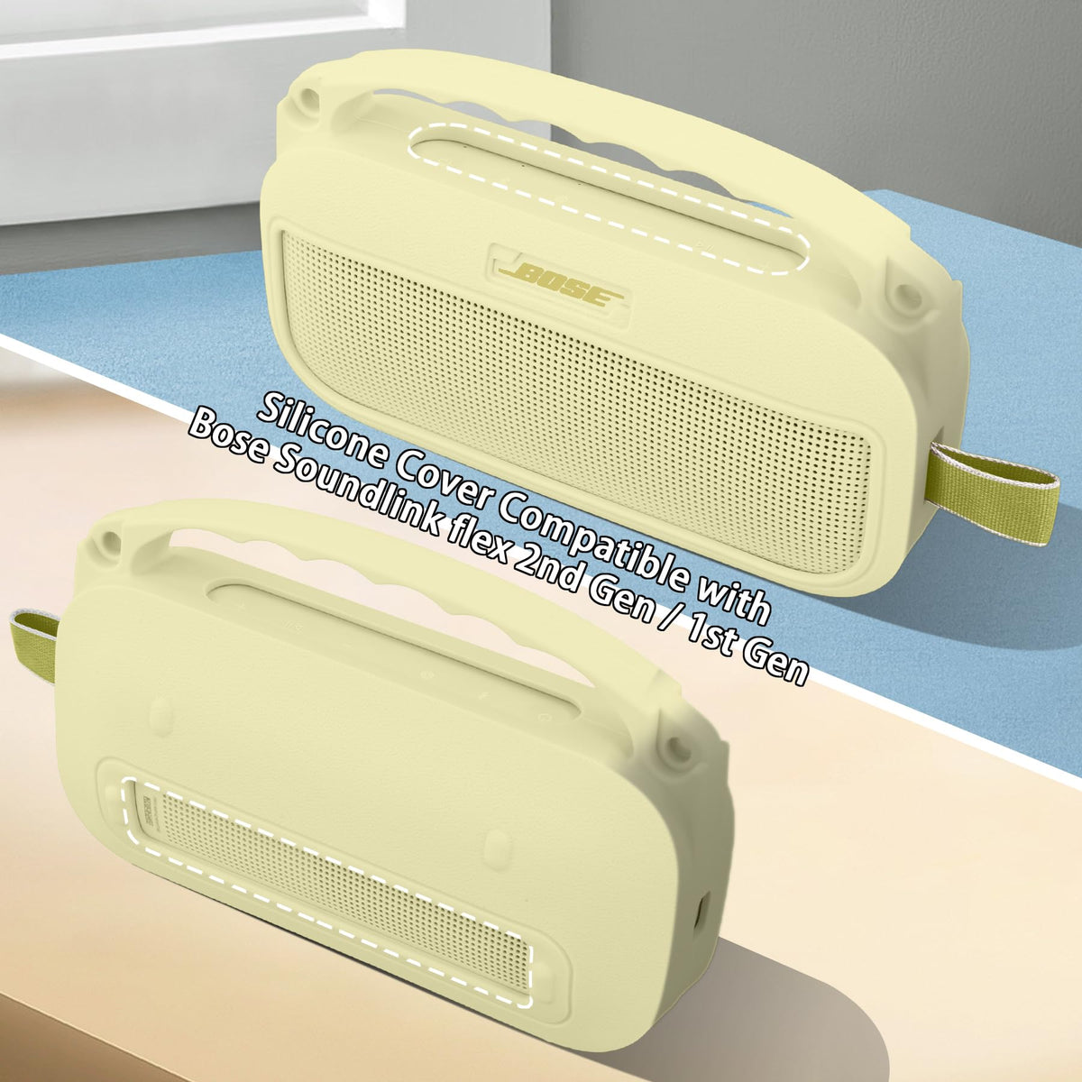co2CREA Citrus Yellow case with precise charging cutout for easy charging
