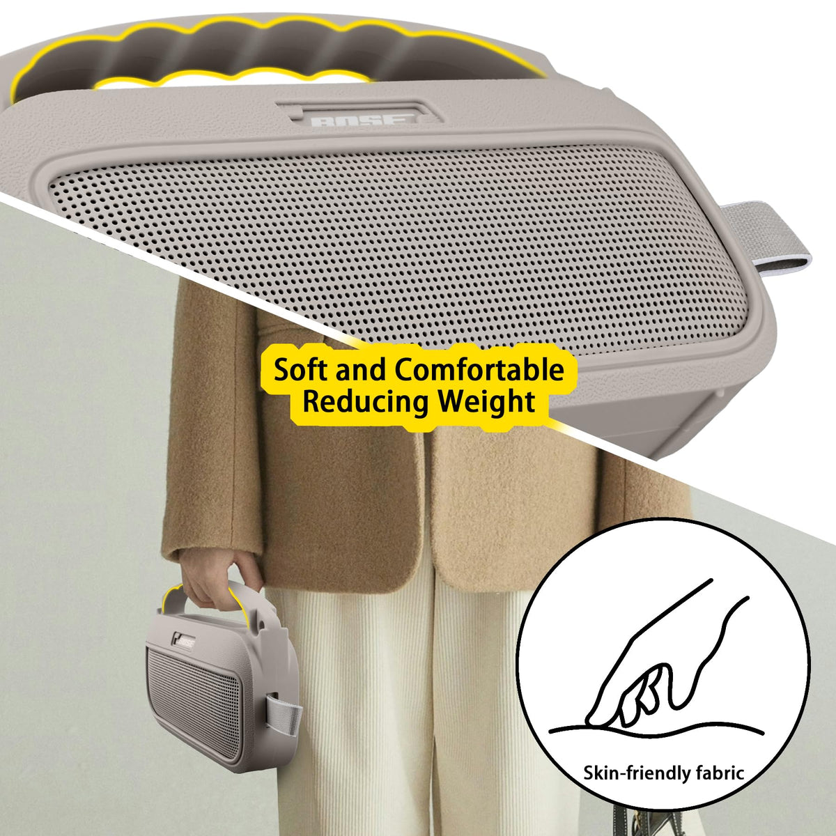 co2CREA SoundLink Flex 2nd Gen adjustable strap for hands-free carrying.