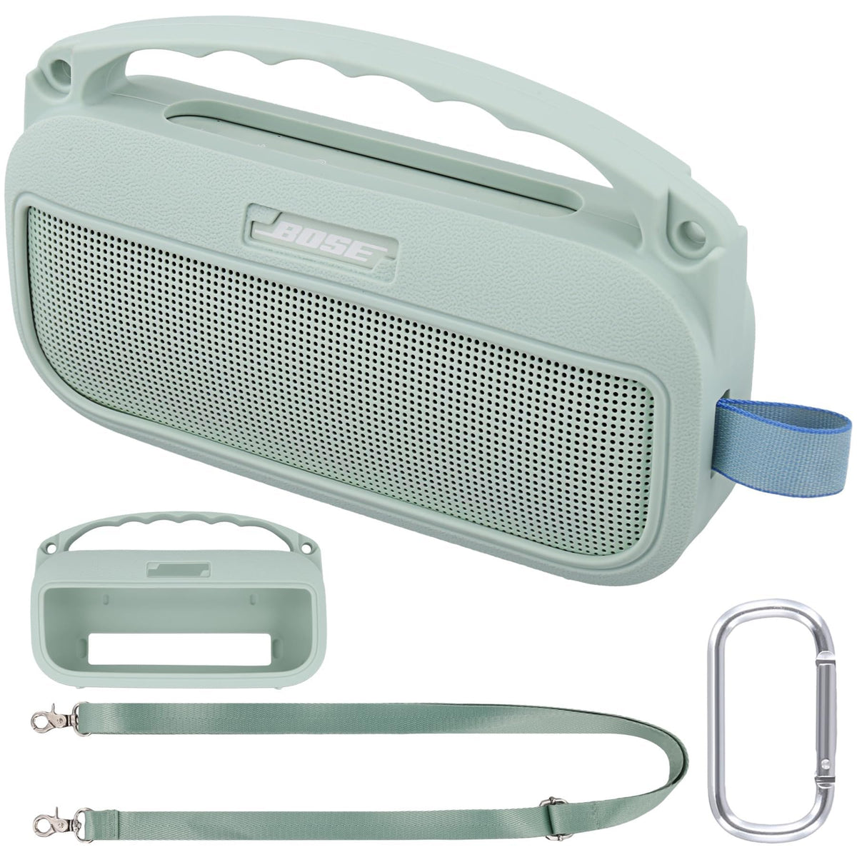 co2CREA SoundLink Flex mint case front view protects your speaker with durable silicone.