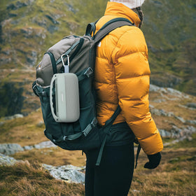 co2CREA case for SoundLink Flex Gen 2 shown in real-use outdoor scenario.