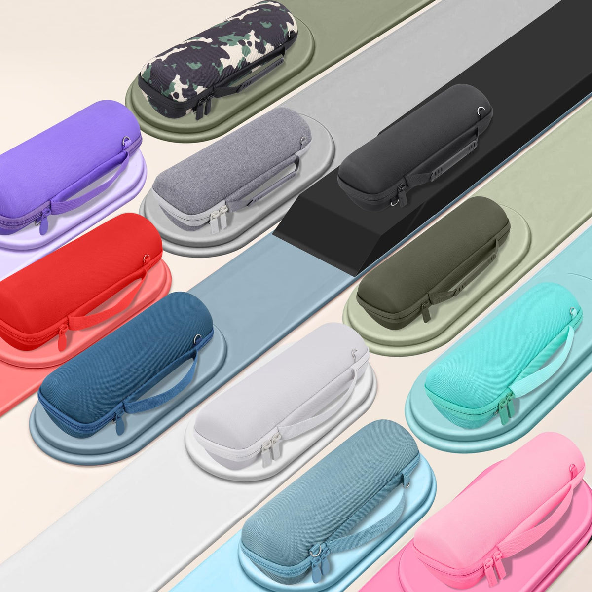 co2CREA teal case snugly fits JBL Flip 7 for reliable protection