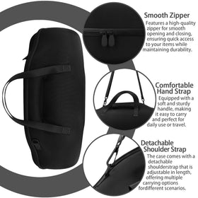 co2CREA velvet accessory pouch open organizing cables and adapters