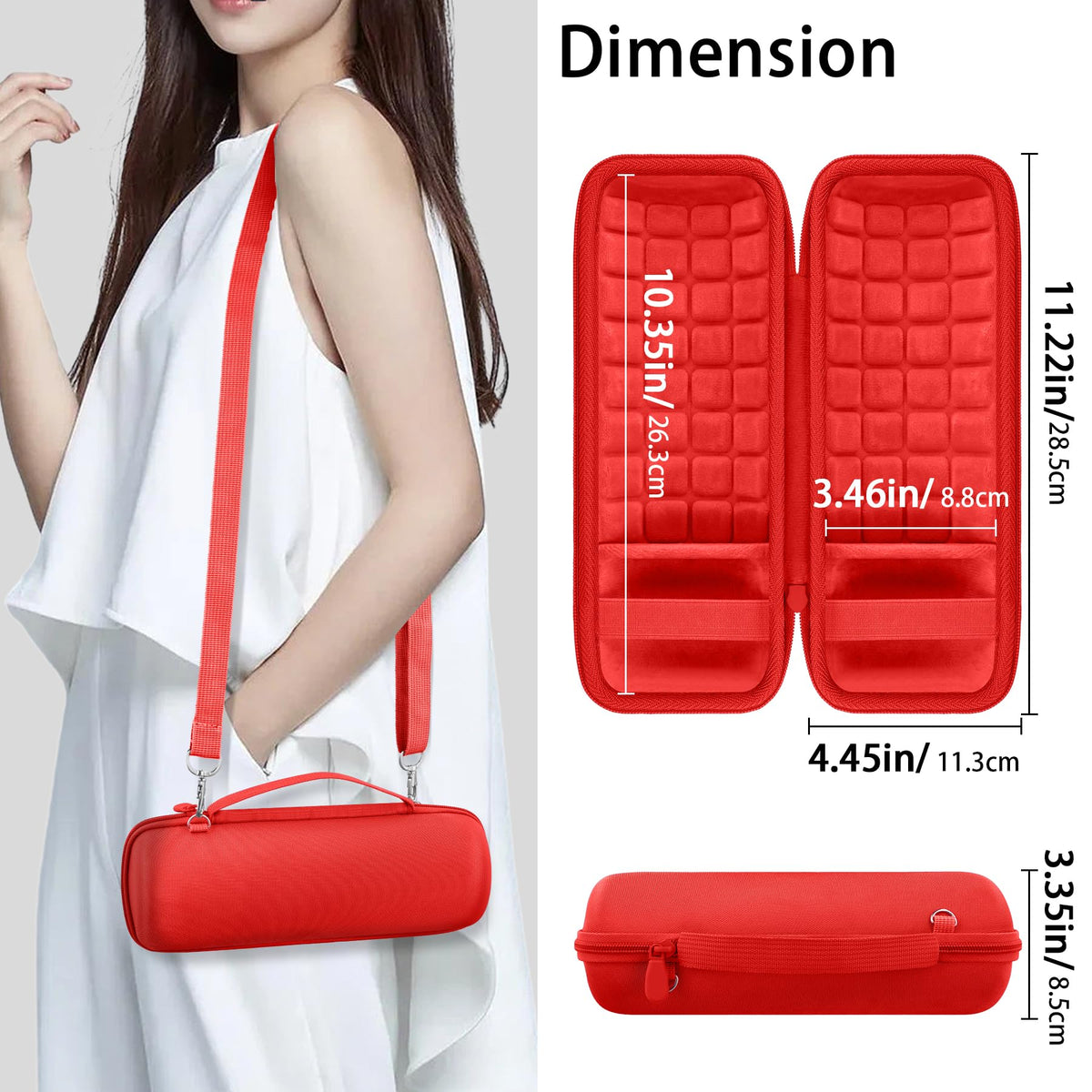 co2CREA waterproof and dustproof zipper seals the case securely