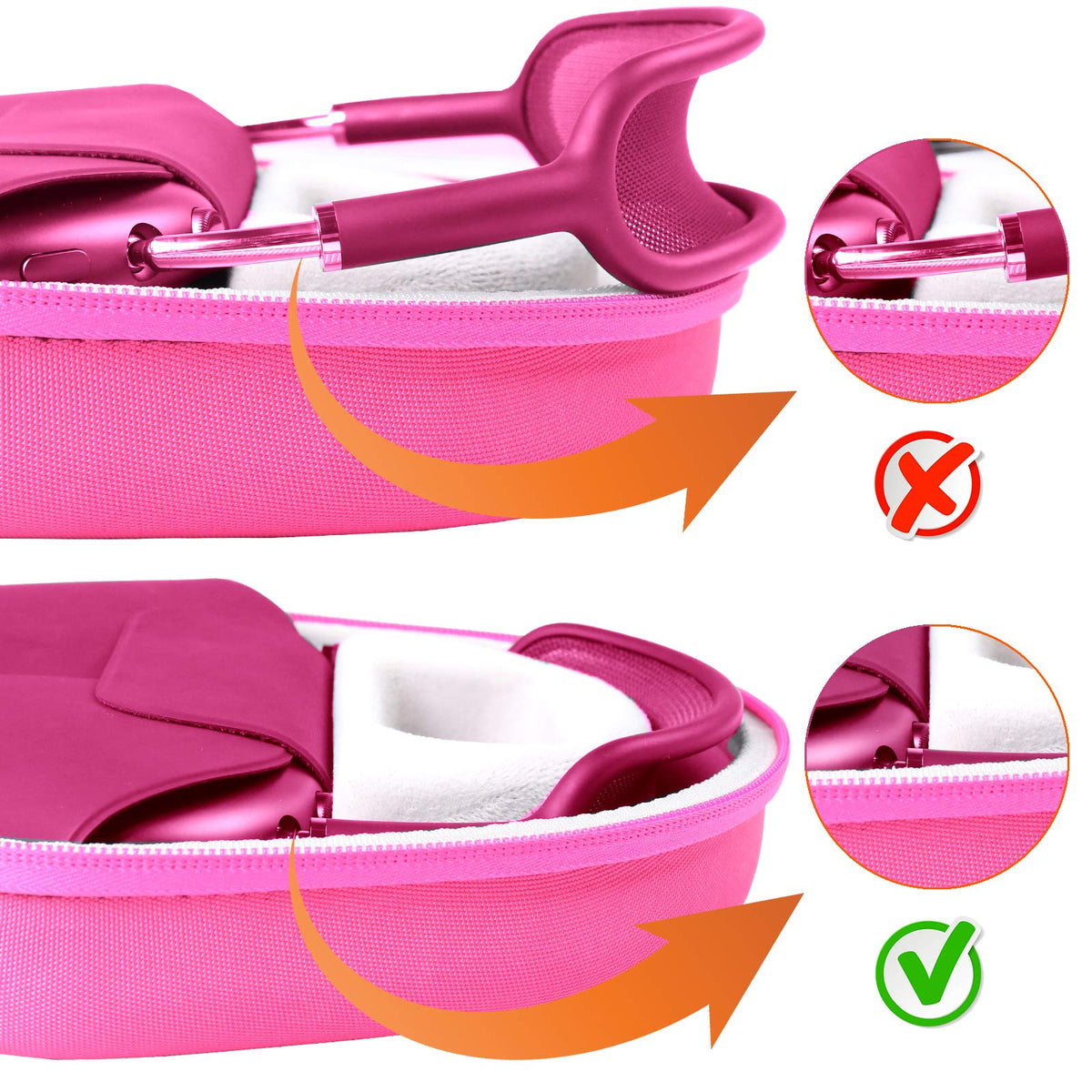 co2CREA zipper and hand strap close-up for easy carrying