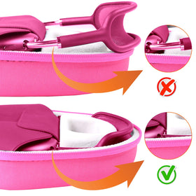 co2CREA zipper and hand strap close-up for easy carrying