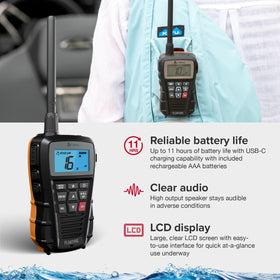 Cobra BlueBound provides NOAA alerts to help you stay informed at sea.