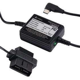 Cobra OBD-II connector close-up showing robust fit and secure vehicle connection