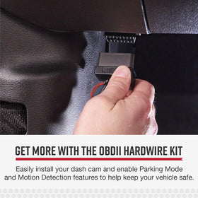 15-foot OBD II hardwire cable for a tidy, safe power setup.