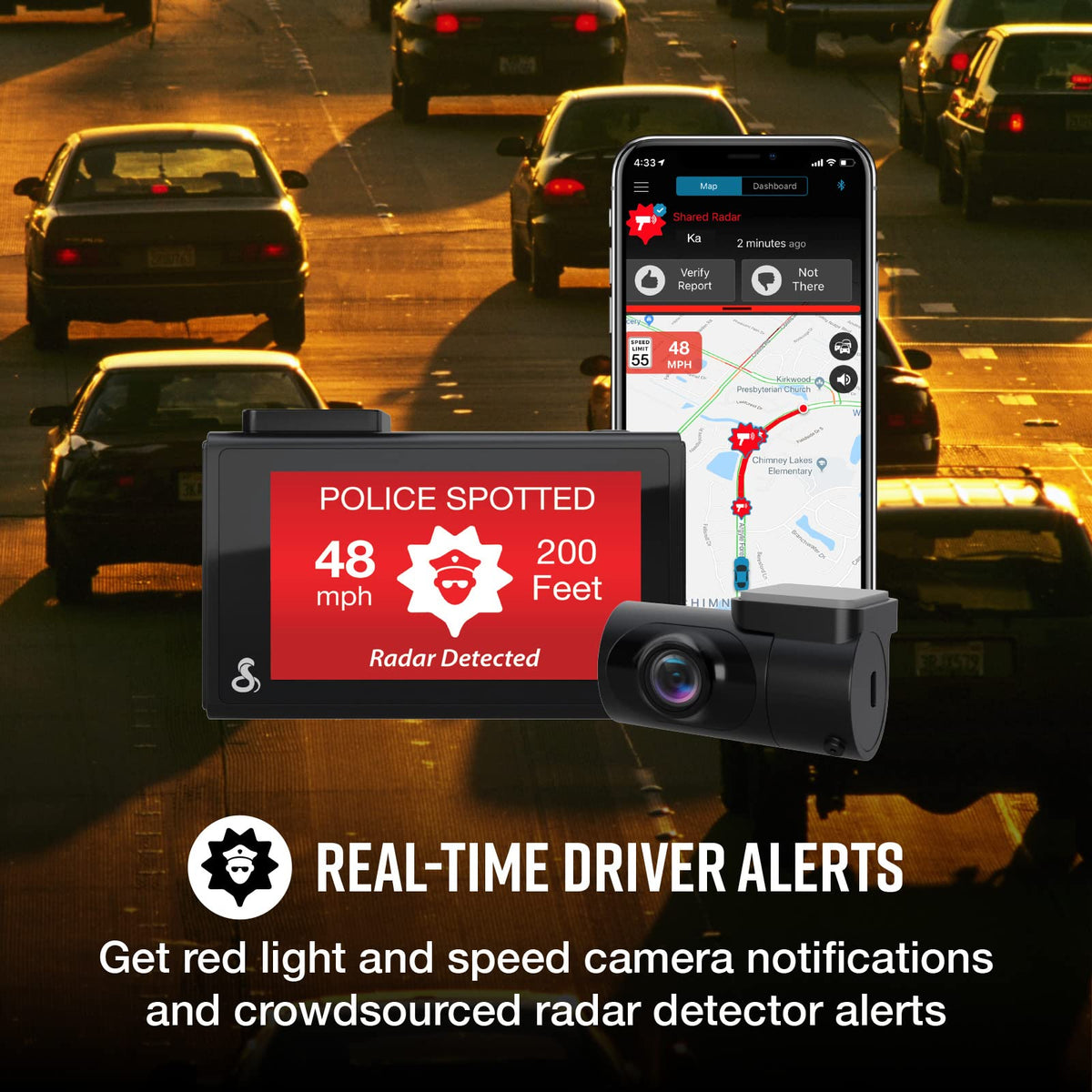 Cobra SC 200D Drive Smarter app for remote footage access and management