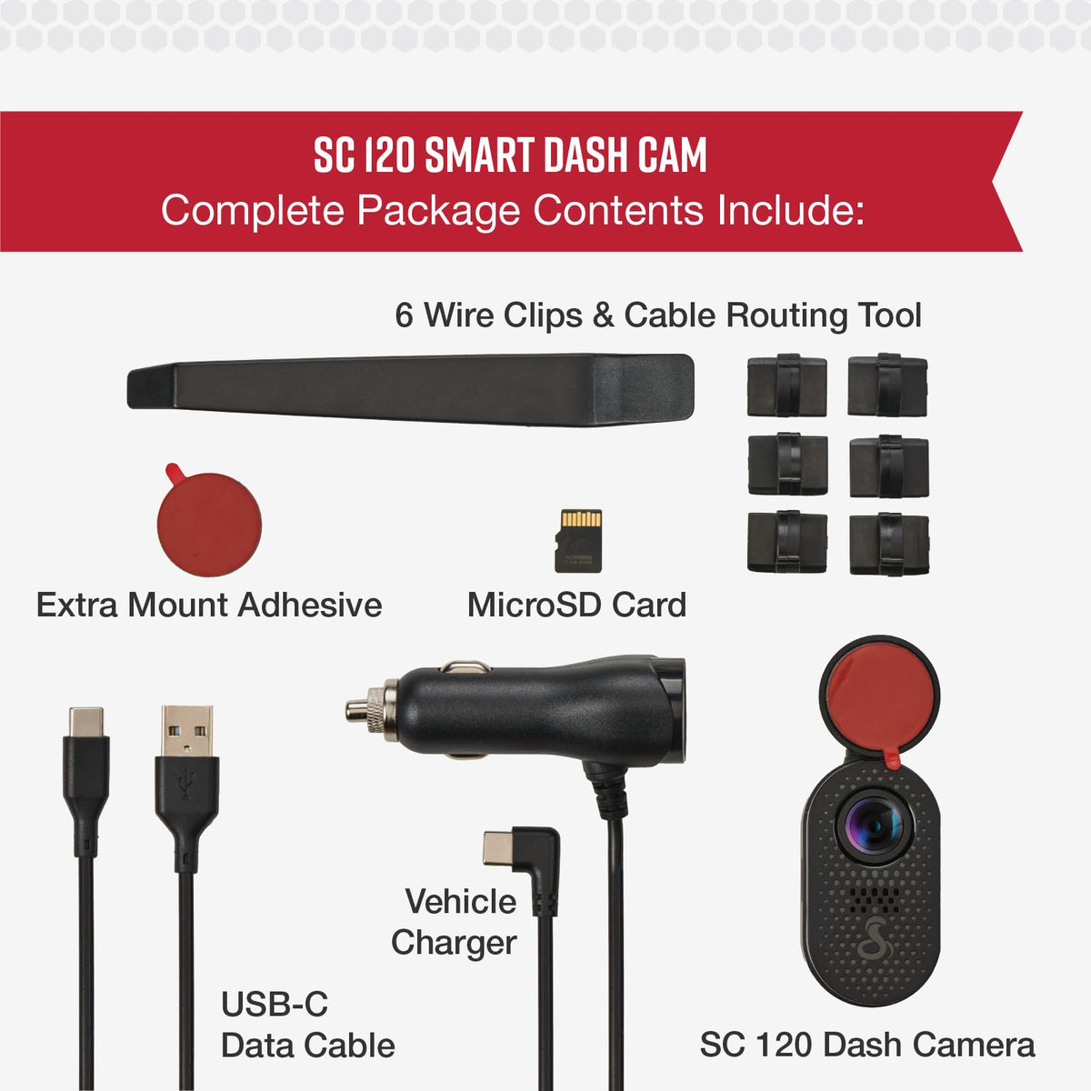 Cobra SC120 includes 16 GB SD card for immediate recording