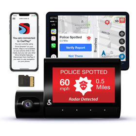 Cobra SC 220C front camera view captures road footage for clear incident evidence.