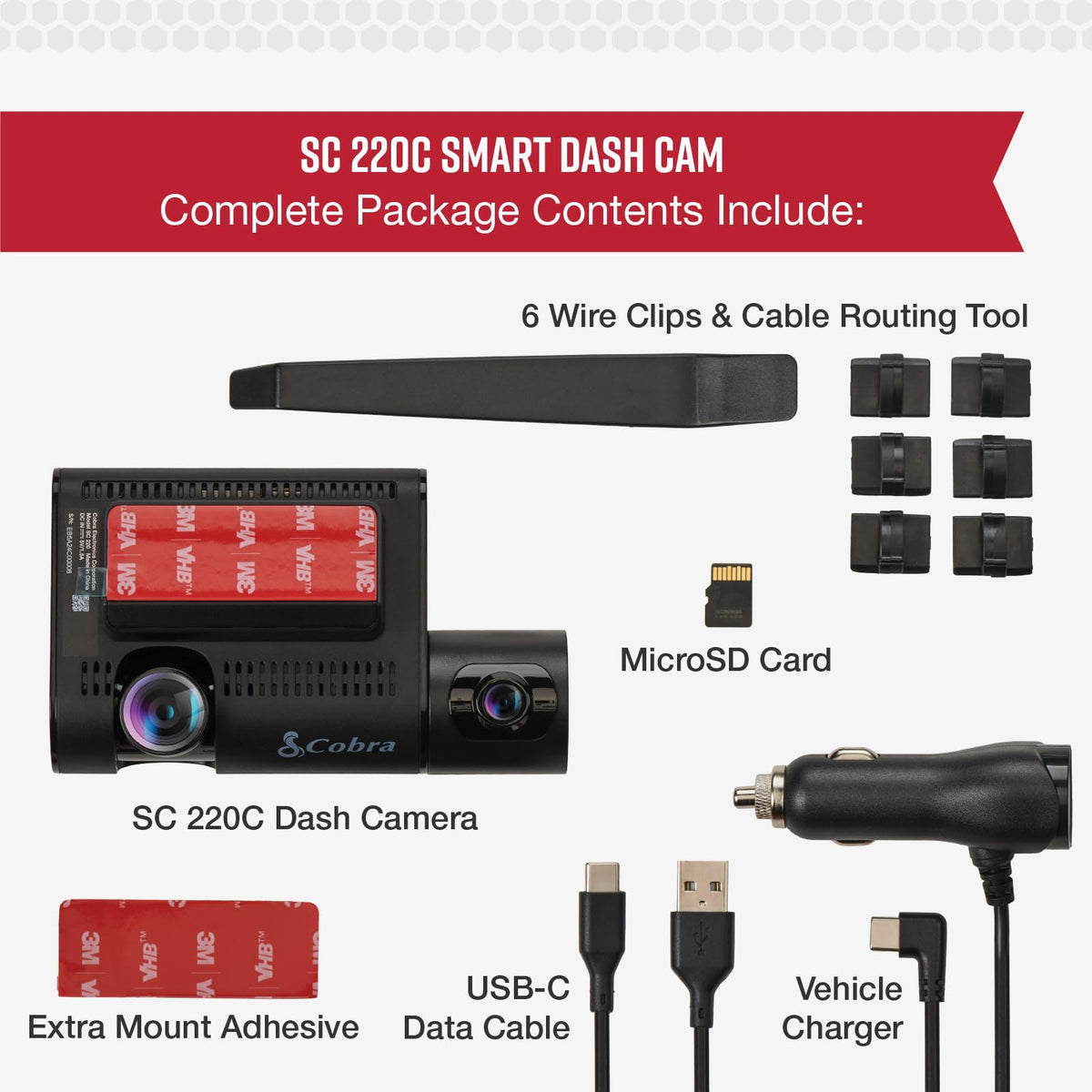 Cobra SC 220C Trip Clips create time-lapse videos of scenic drives.