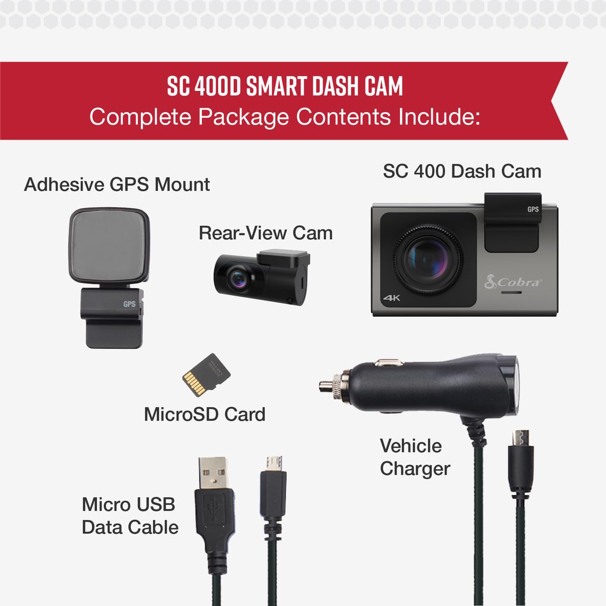 Cobra SC 400D remote live view keeps you connected while away.