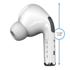 Coby speaker held in hand showing compact size and portability