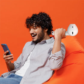 Coby speaker FM radio display tuned to station for hands-free radio listening