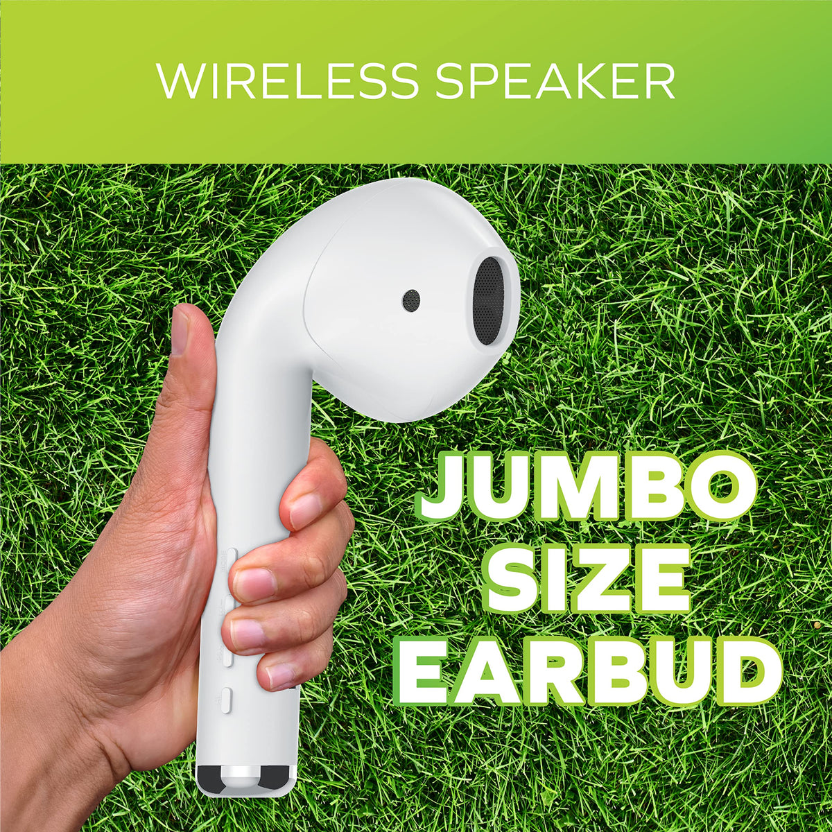 Coby speaker placed on picnic blanket playing outdoors for portable party sound