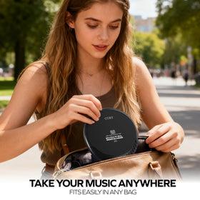 Coby USB cable connected providing continuous powered playback