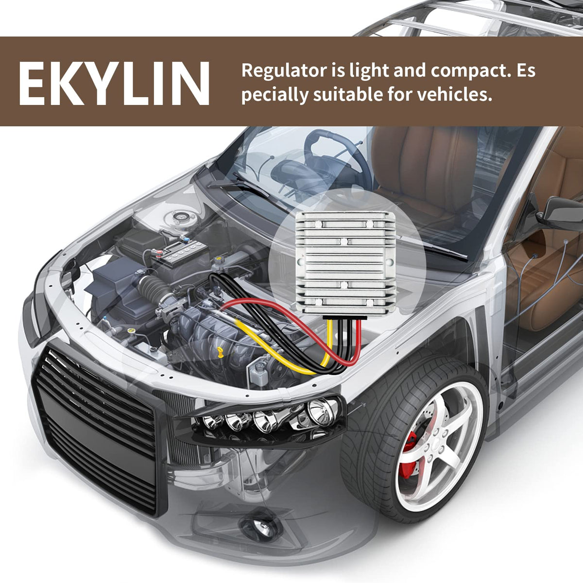 Cocar compact stabilizer enables easy installation on dashboards.
