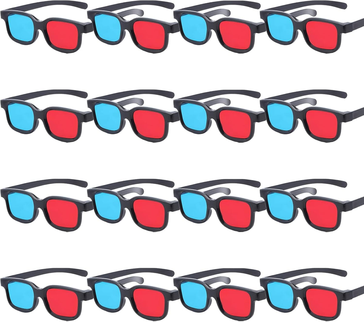 Cocar red-blue 3D glasses for movies and games, comfortable wear and broad compatibility.