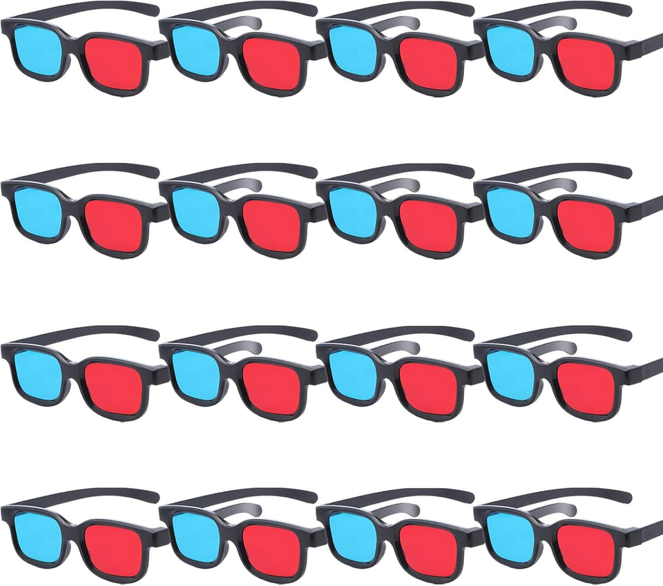 Cocar red-blue 3D glasses for movies and games, comfortable wear and broad compatibility.