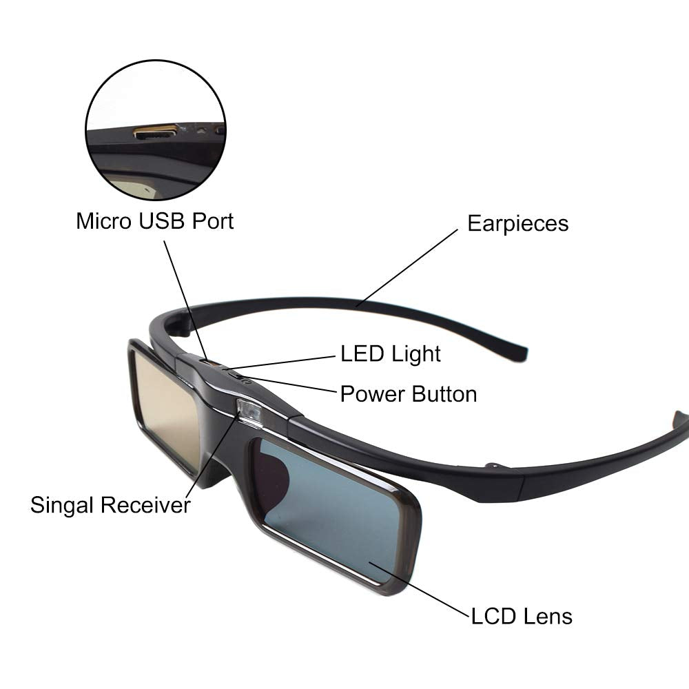 Cocar glasses connected to USB cable for charging to ensure up to 45 hours playback