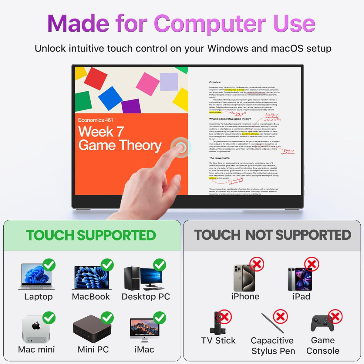 Cocopar monitor covers 90 percent sRGB for vibrant color accuracy.