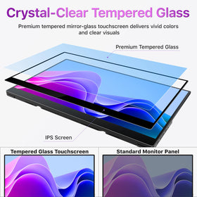 Cocopar 15.6-inch FHD IPS panel delivers crisp details and wide viewing angles.