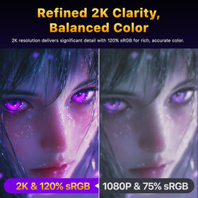 Cocopar monitor demonstrates smooth 120Hz performance for gaming and fast editing.