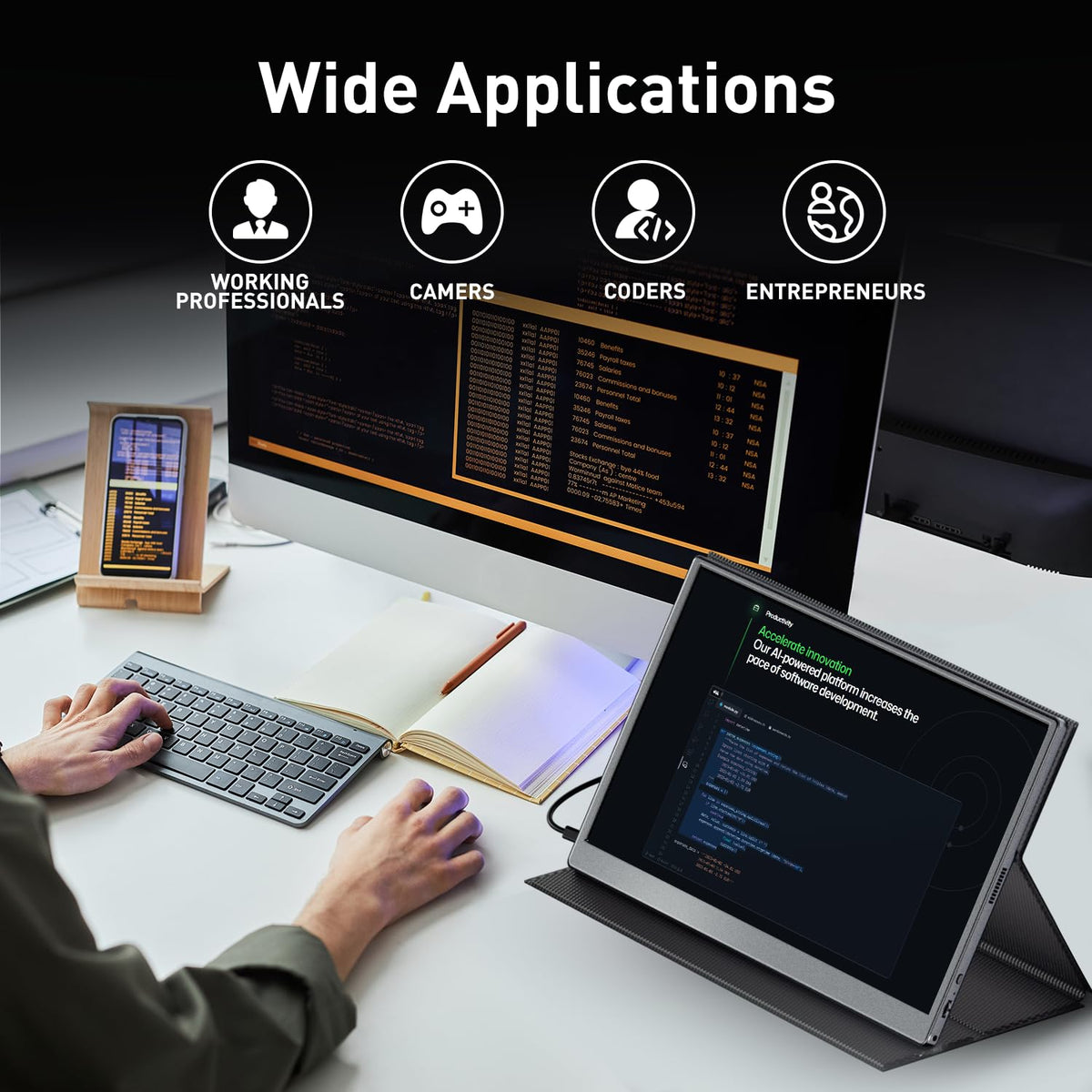 Cocopar 15.6-inch VESA-mountable monitor for flexible setups