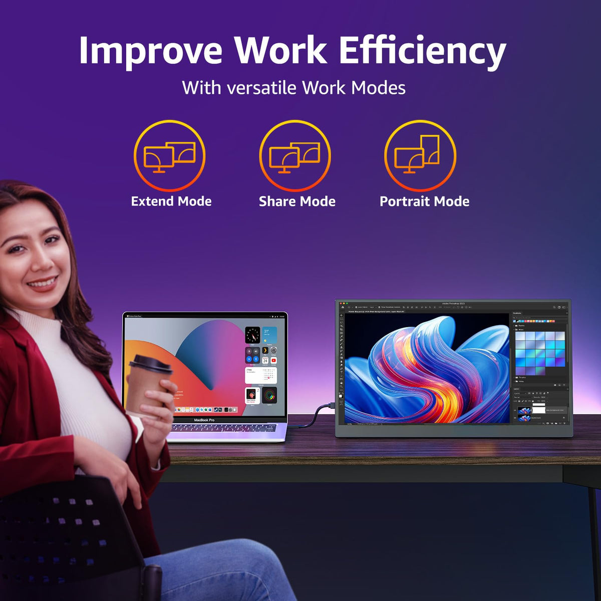 Cocopar 18.5-inch gaming-setup supports smooth 100 Hz visuals