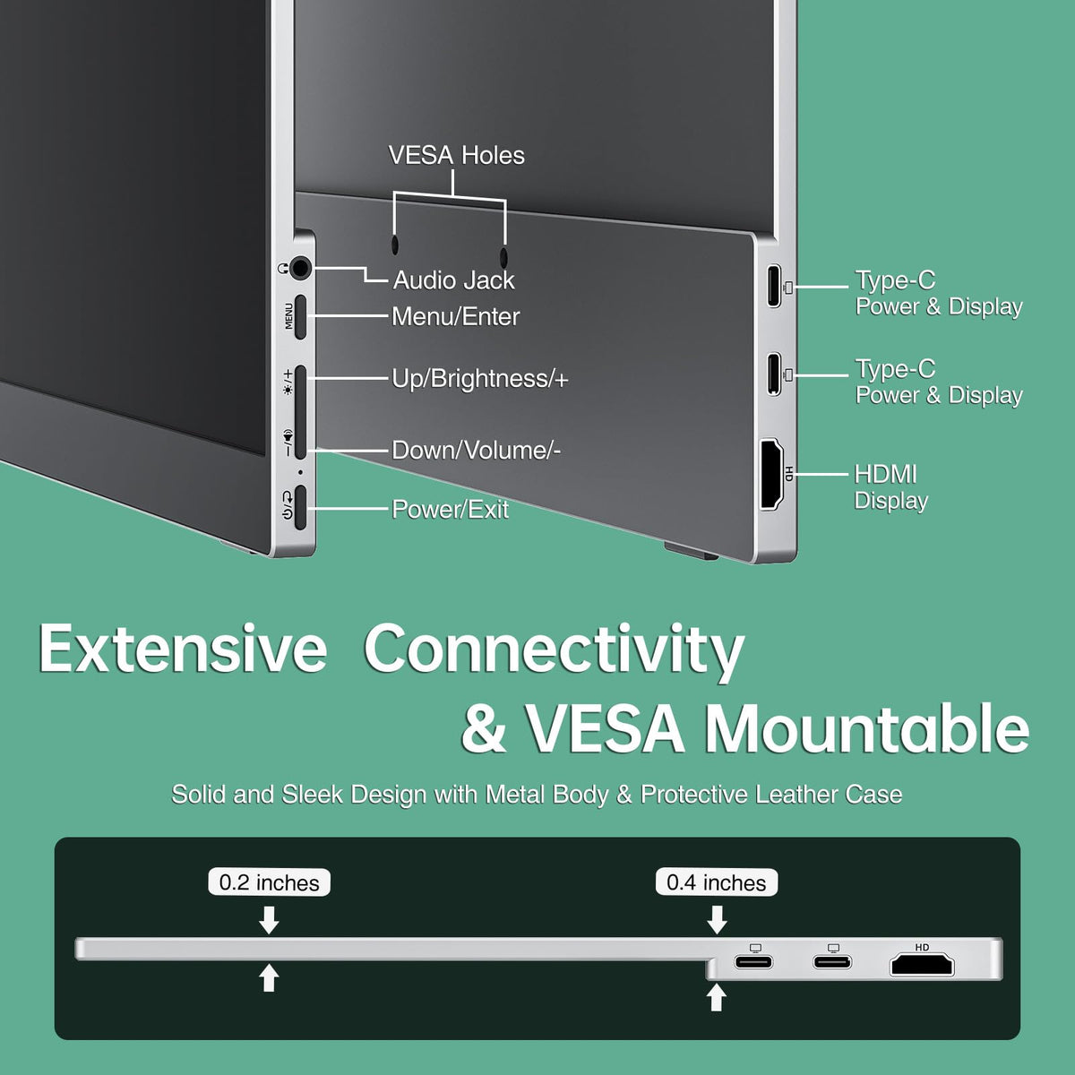 Cocopar built-in speakers provide convenient audio without external accessories during media.