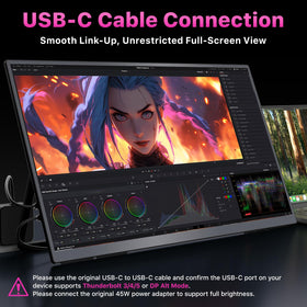 Cocopar portable monitor enabling a dual-screen workspace for productivity.