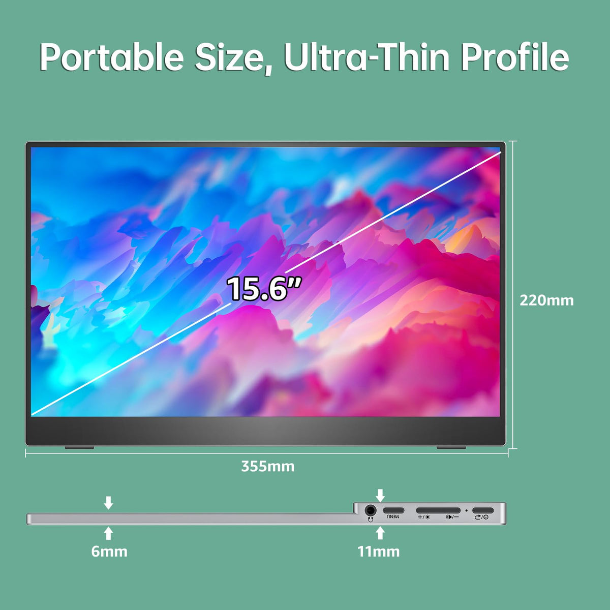 Cocopar 1080p HDR display delivers sharp visuals and vibrant colors for cinema-style viewing.