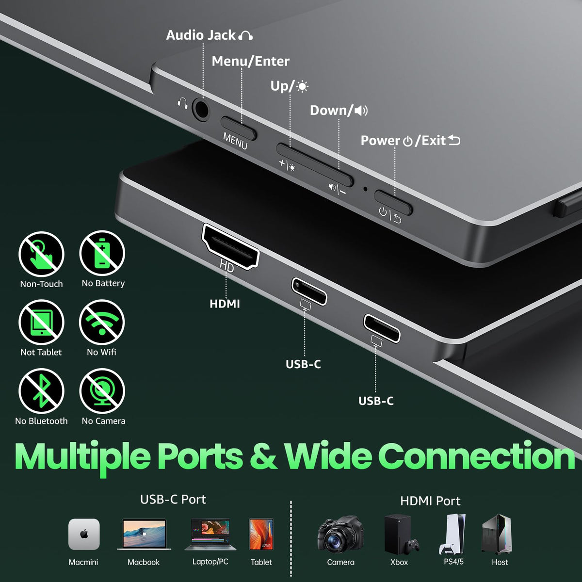 Cocopar monitor VESA mount offers stable setups for desktops or stands.