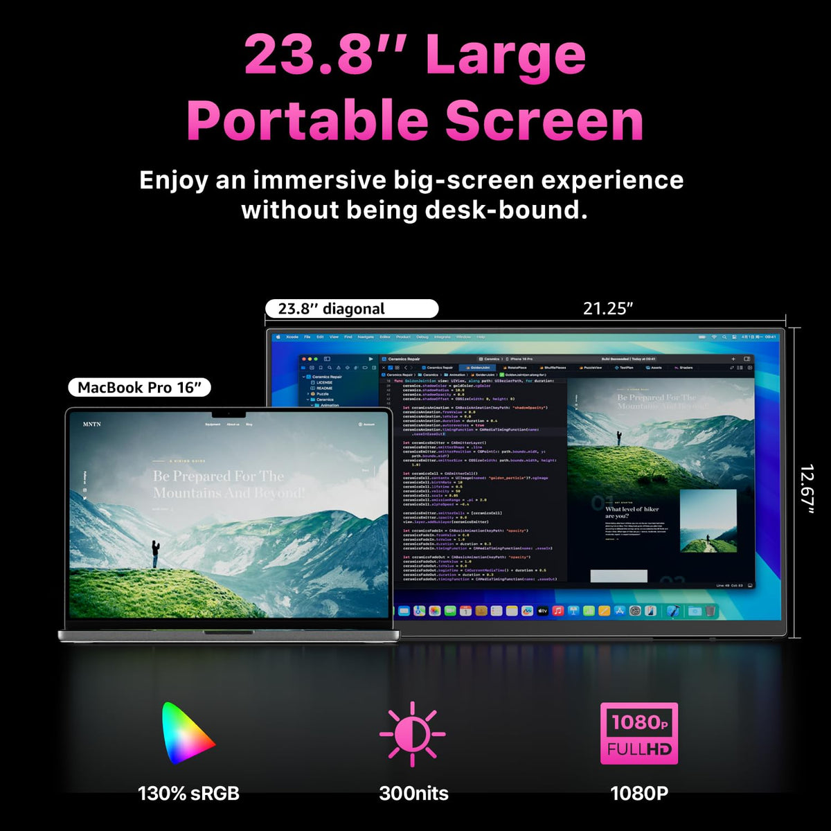 Cocopar USB-C video and power ports deliver simple, fast connectivity.