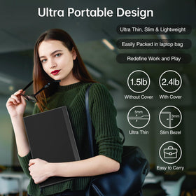 Cocopar monitor VESA-mount enables portrait or landscape mounting for a flexible workstation.