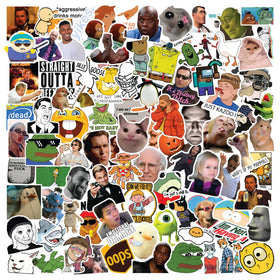 CodersParadise 230plus meme stickers on laptop for bold personal expression.